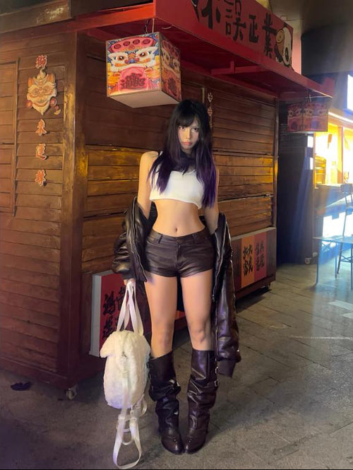 Women’s black western ankle boots with low heel – Shiningain